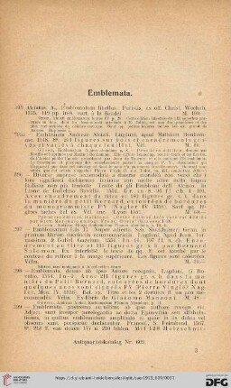 Emblemata (Nr. 395 - 504)