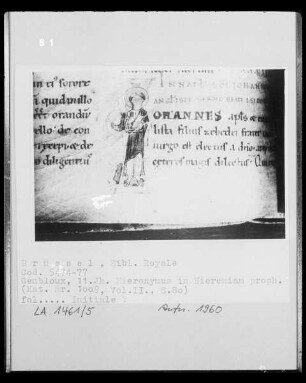 Codex 5474/5477: Hieronymus in Hieremiam proph., Initiale I