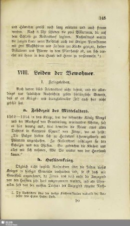XVIII. Leiden der Bewohner
