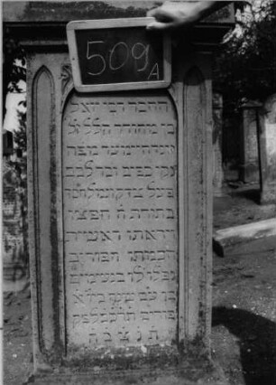 Grabstein 257 (Index: 100088137) Material: Sandstein Zustand: leicht verwittert Maße HxBxT: 160x58x33 cm Beschreibung: Stele auf Sockel mit Dreiecksgiebeldach, Inschriftennische mit Rundbogen Symbolik: kleiner Ornamentenschmuck am Rundbogen der Inschriftennische: Grabstein 257A