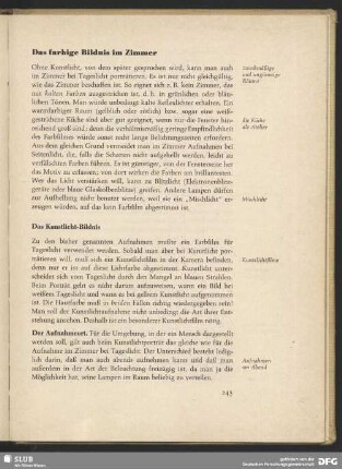 Das farbige Bildnis im Zimmer