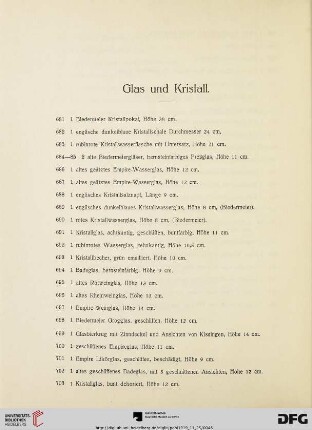 Glas und Kristall (Nr. 681-720)