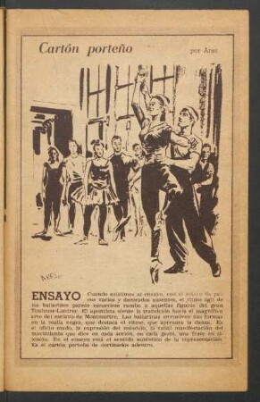 Ensayo - [Dibujo] : Cartón porteño