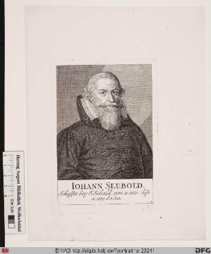 Bildnis Johann Seubold (Seybold)