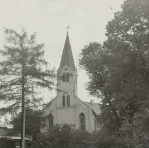 Lengenfeld-Plohn. Marienkirche (1861, 1958 Restaurierung). Ansicht von Südwesten