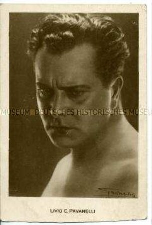 Porträt des italienischen Schauspielers Livio Pavanelli