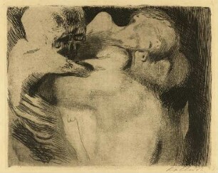 Kollwitz, Käthe: Tod und Frau, um Kind ringend
