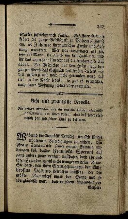 Acht und zwanzigste Novelle. - Dreißigste Novelle.