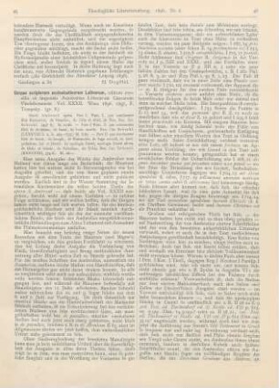 45-48 [Rezension] Schenkl, Car. (Ed.), Corpus Scriptorum Ecclesiasticorum Latinorum. Vol. XXXII, pars I (fasc. I et II) et II