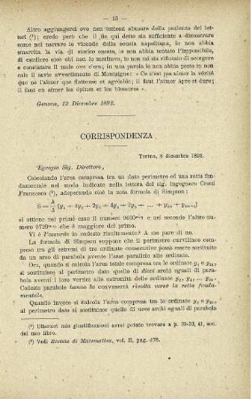 Corrispondenza