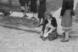 Schulentlassung von Abiturientinnen : Porträt einer Abiturientin