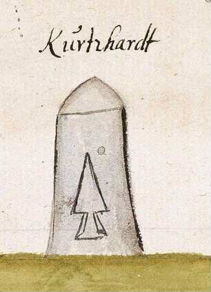 Kurzach : Nassach, Spiegelberg WN (Reichenberger Forst, Marksteinzeichen II)