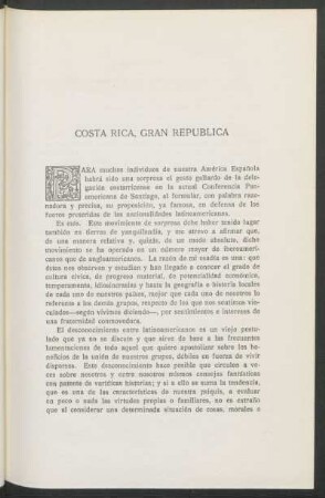 Costa Rica, Gran República