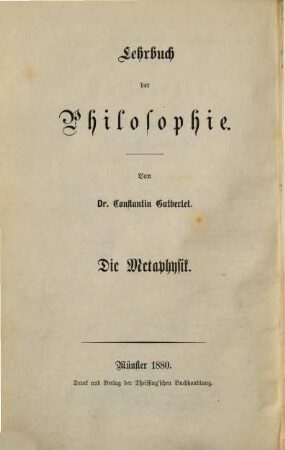 Lehrbuch der Philosophie. 2