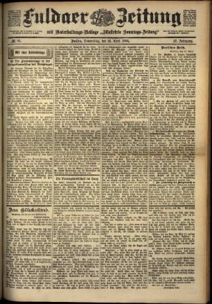 Ausgabe vom Donnerstag, den 26. April 1900.