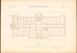 Schullehrer-Seminar, Siegburg: Grundriss KG 1:100