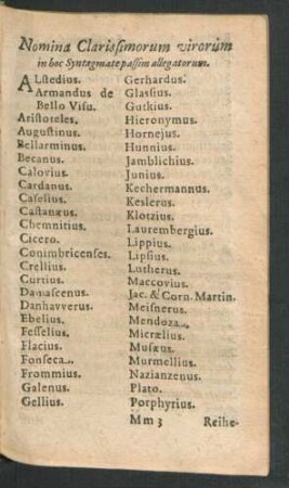 Nomina Clarissimorum virorum