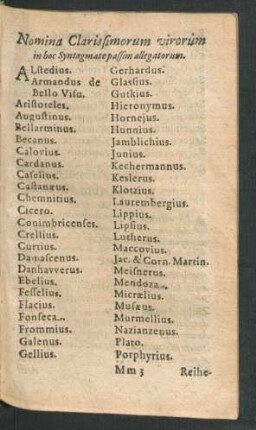 Nomina Clarissimorum virorum