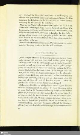 Gedanken beim Rasieren