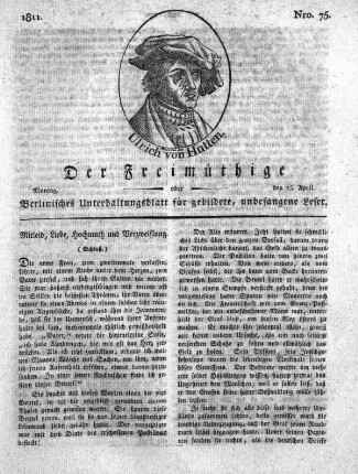 Nro. 75, Montag, den 15. April 1811