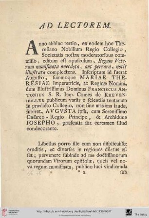 Ad lectorem