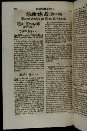 Geistreiche Auslegung Etlicher Sprüche des Neuen Testaments.