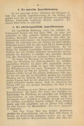 5. Die jüdisch-sozialistische Jugendbewegung.