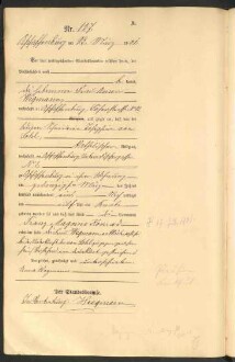 Standesamtsbuch der Stadt Aschaffenburg: Geburten 365/1900 - 184/1901