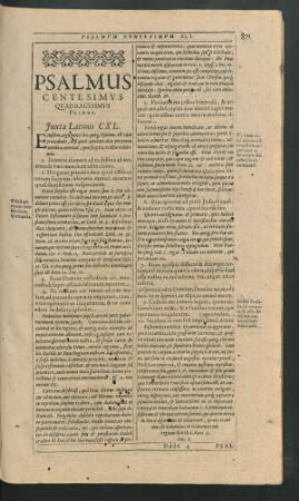 Psalmus Centesimus Quadragesimus Primus - Psalmus Centesimus Quinquagesimus.