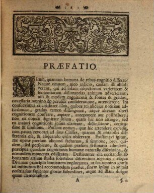 De Triplici Rerum Cognitione, Historica, Philosophica Et Mathematica, Articulos