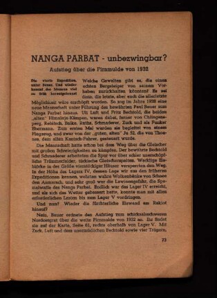 Nanga Parbat - unbezwingbar?
