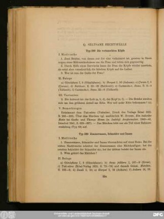 Q. Seltsame Rechtsfälle [Typ 289 - Typ 301]