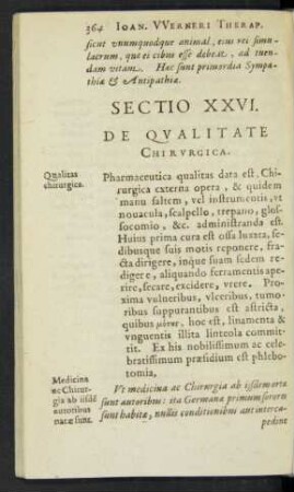 Sectio XXVI.