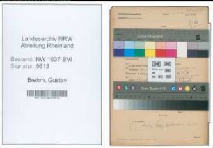 Entnazifizierung Gustav Brehm , geb. 17.02.1904 (Schwimmeister)