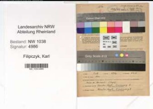 Entnazifizierung Karl Filipczyk , geb. 03.06.1901 (Sparkassenangestellter)