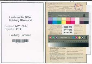 Entnazifizierung Hermann Heuberg , geb. 29.11.1904 (Kaufm.Angestellter)