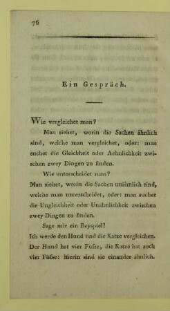 Ein Gespräch
