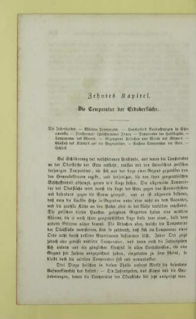 Zehntes Kapitel. Die Temperatur der Erdoberfläche