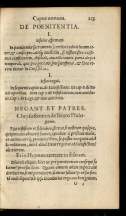 Caput nonum. De Poenitentia.