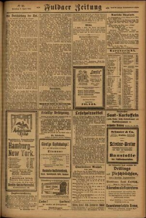 Zweite Ausgabe vom Sonntag, den 08. April 1923.