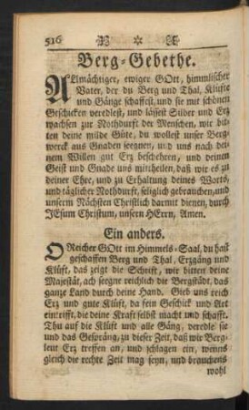 Berg-Gebethe