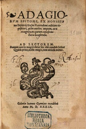 Adagiorum epitome