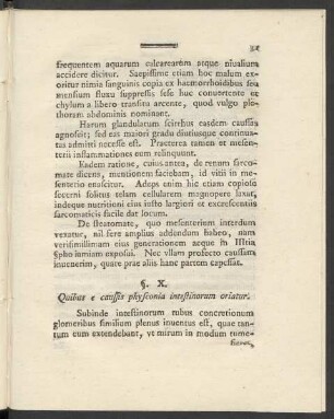 §. X. Quibus e caussis physconia intestinorum oriatur