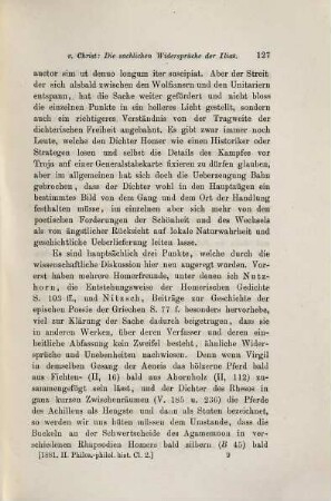 Die sachlichen Widersprüche der Ilias : Ein Beitrag zur Lösung der homerischen Frage