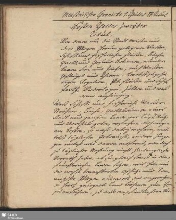 2. Titul. Von Flüssen und Klastern Meißnischer Pflege