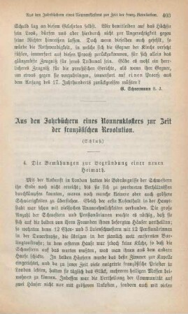 403-416 Aus den Jahrbüchern eines Nonnenklosters zur Zeit der französischen Revolution : Schluß