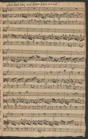 Ach bleib bei uns Herr Jesu Christ; org; B-Dur; BWV 649