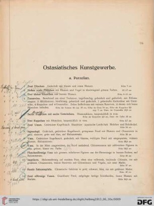 Ostasiatisches Kunstgewerbe (Nr. 1-115)