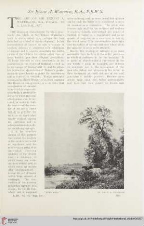 The art of Sir Ernest A. Waterlow, R. A., P. R. W. S.