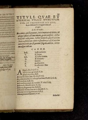 Tituli, quae et rubricae vulgo nuncupantur, in universum ius civile, ex Holoandri recognitione ad scripti